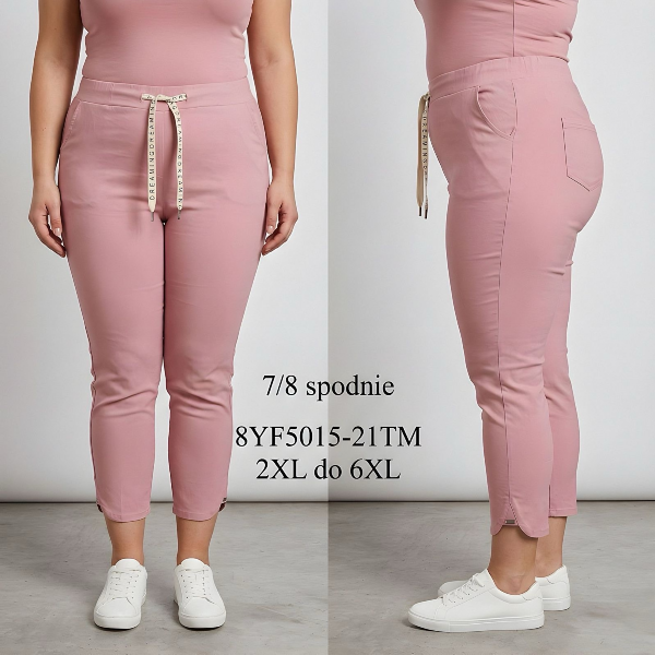 Spodnie damskie 7/8 Roz 2XL-6XL, Mix Kolor Paczka 10 szt